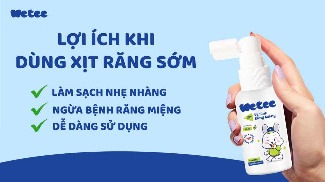 Bí quyết chăm răng với xịt vệ sinh răng miệng cho bé 1 tuổi 1 Bí quyết chăm răng với xịt vệ sinh răng miệng cho bé 1 tuổi